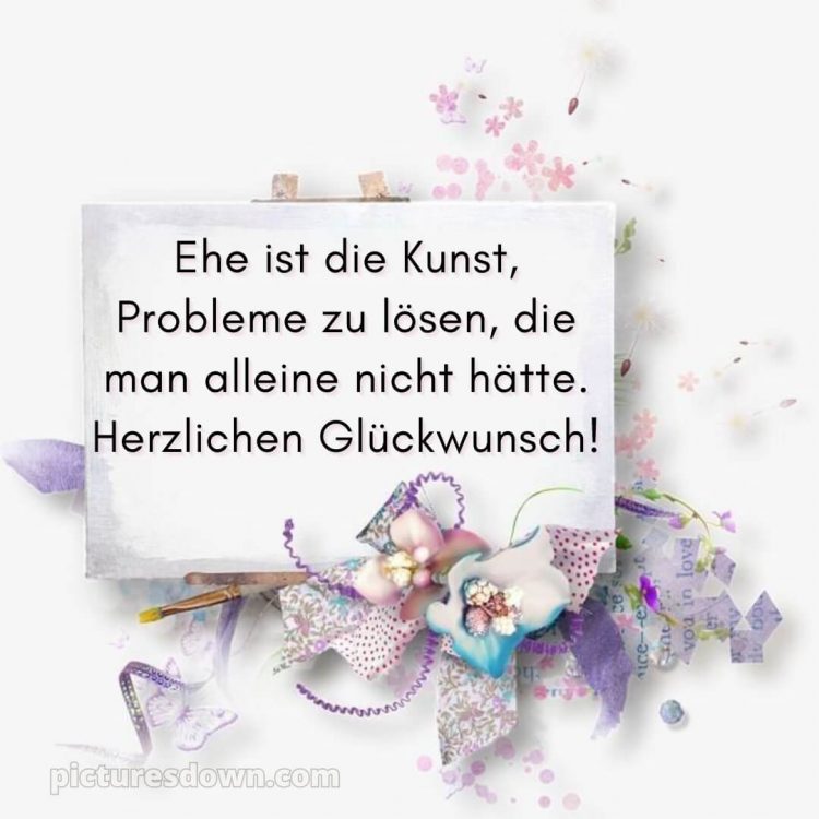 Lustige glückwünsche zur hochzeit bild Karte kostenlos
