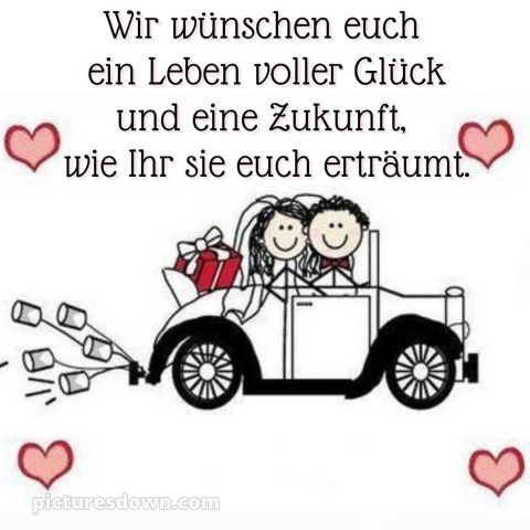 Lustige glückwünsche zur hochzeit bild Auto kostenlos