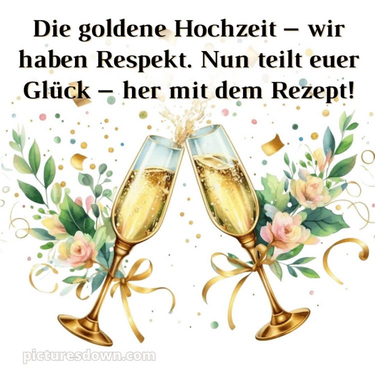 Originell glückwünsche zur goldenen hochzeit lustig bild Gläser kostenlos