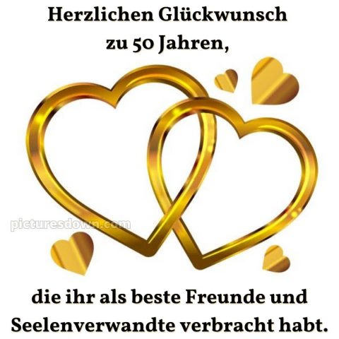 Originell glückwünsche zur goldenen hochzeit lustig bild zwei Herzen kostenlos
