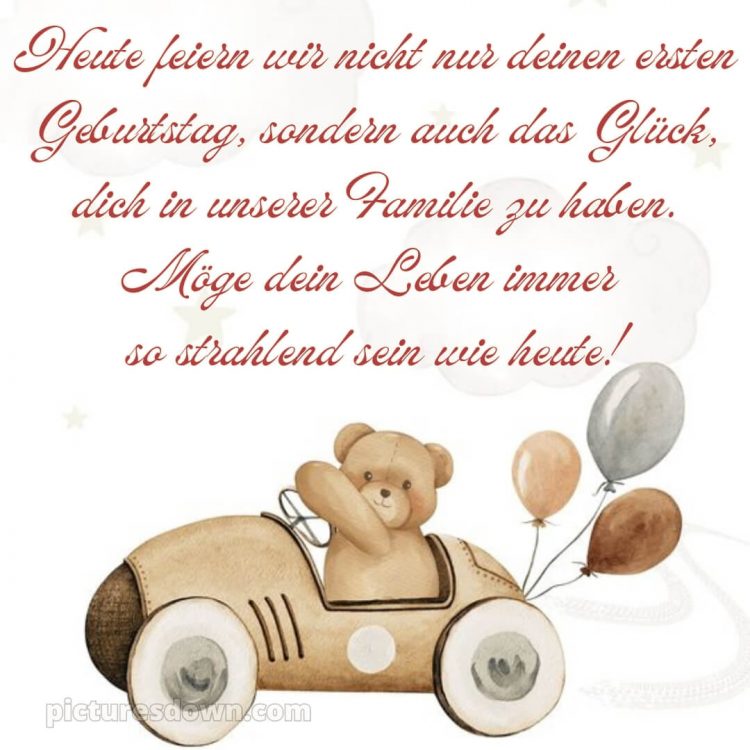 Whatsapp glückwünsche zum 1. geburtstag bild Auto kostenlos