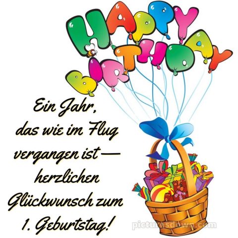 Whatsapp glückwünsche zum 1. geburtstag bild Korb kostenlos