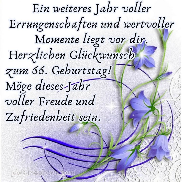 Whatsapp glückwünsche zum 66. geburtstag bild Karte kostenlos