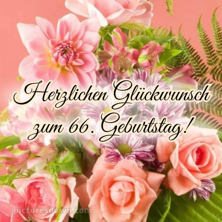 Whatsapp glückwünsche zum 66. geburtstag bild Blumen kostenlos
