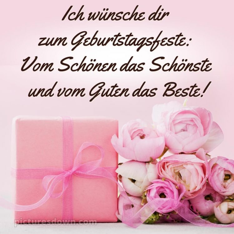 Whatsapp glückwünsche zum geburtstag bild rosa Geschenk kostenlos