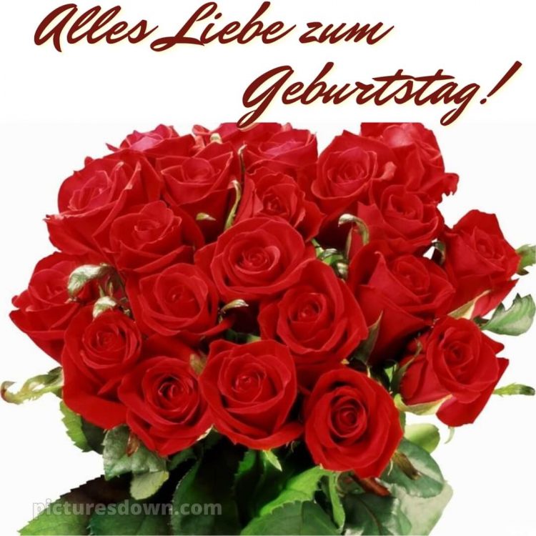 Whatsapp glückwünsche zum geburtstag bild Blumenstrauß kostenlos