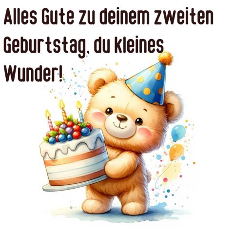 Glückwünsche zum 2 geburtstag whatsapp bild Kuchen kostenlos