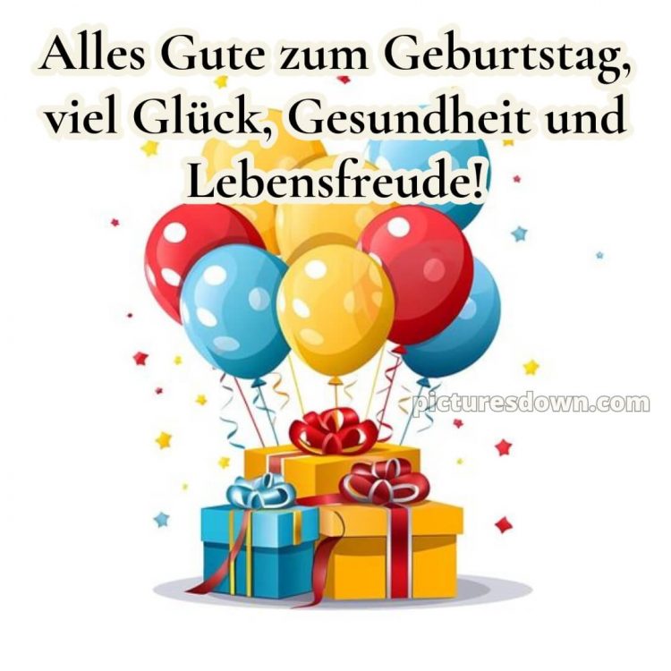 Glückwünsche zum geburtstag kostenlos für whatsapp bild Luftballons kostenlos