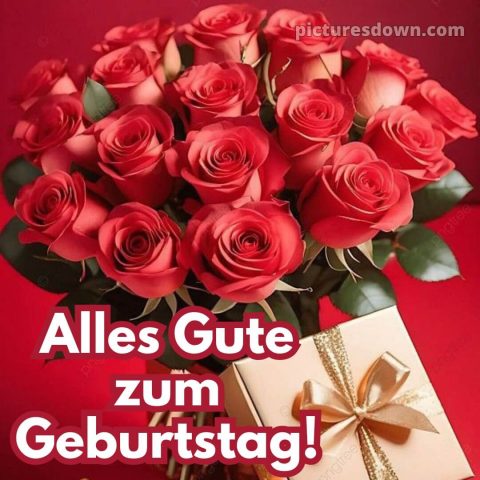 Glückwünsche zum geburtstag whatsapp kostenlos bild Rosen kostenlos