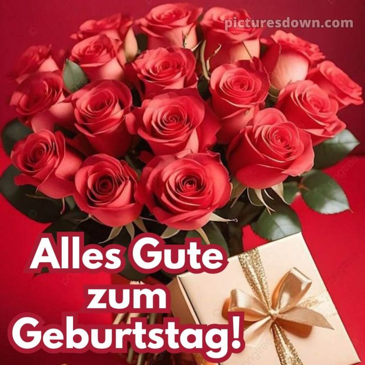 Glückwünsche zum geburtstag whatsapp kostenlos bild Rosen kostenlos