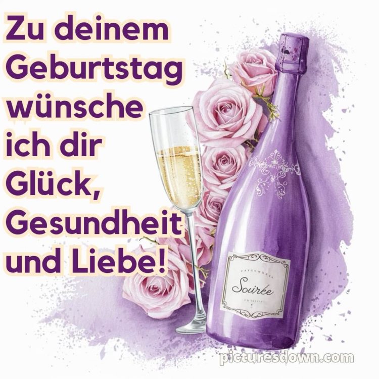 Glückwünsche zum geburtstag whatsapp kostenlos bild Sekt kostenlos