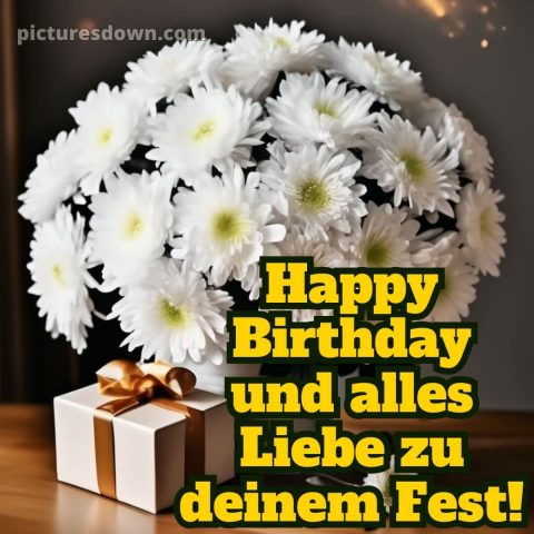 Glückwünsche zum geburtstag whatsapp kostenlos bild Chrysanthemen kostenlos