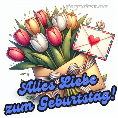 Glückwünsche zum geburtstag whatsapp kostenlos bild Briefumschlag kostenlos