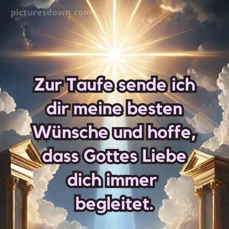 Glückwünsche zur Taufe bild Wolke kostenlos