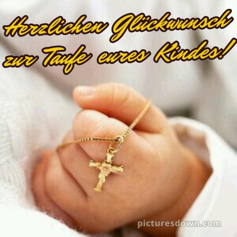 Glückwünsche zur Taufe bild Kreuz kostenlos