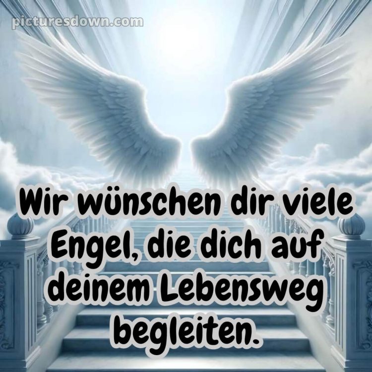 Glückwünsche zur Taufe bild Flügel kostenlos