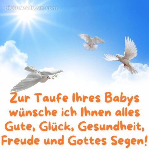 Glückwünsche zur Taufe an die Eltern bild Himmel kostenlos