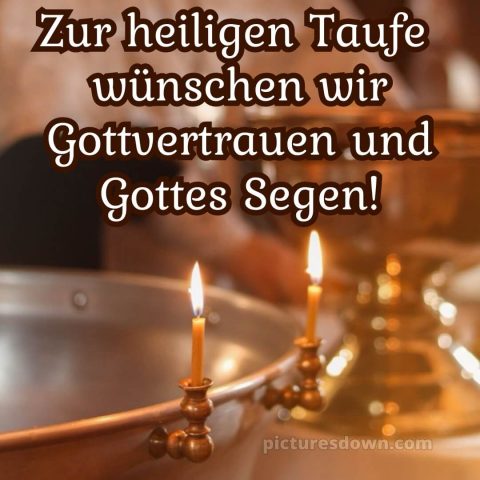 Glückwünsche zur Taufe an die Eltern bild Kerzen kostenlos
