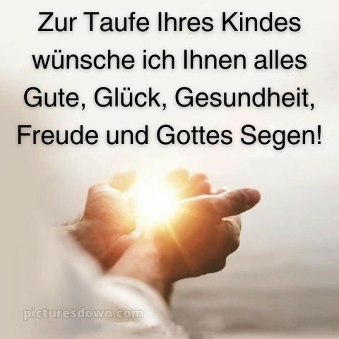 Glückwünsche zur Taufe an die Eltern bild Licht kostenlos