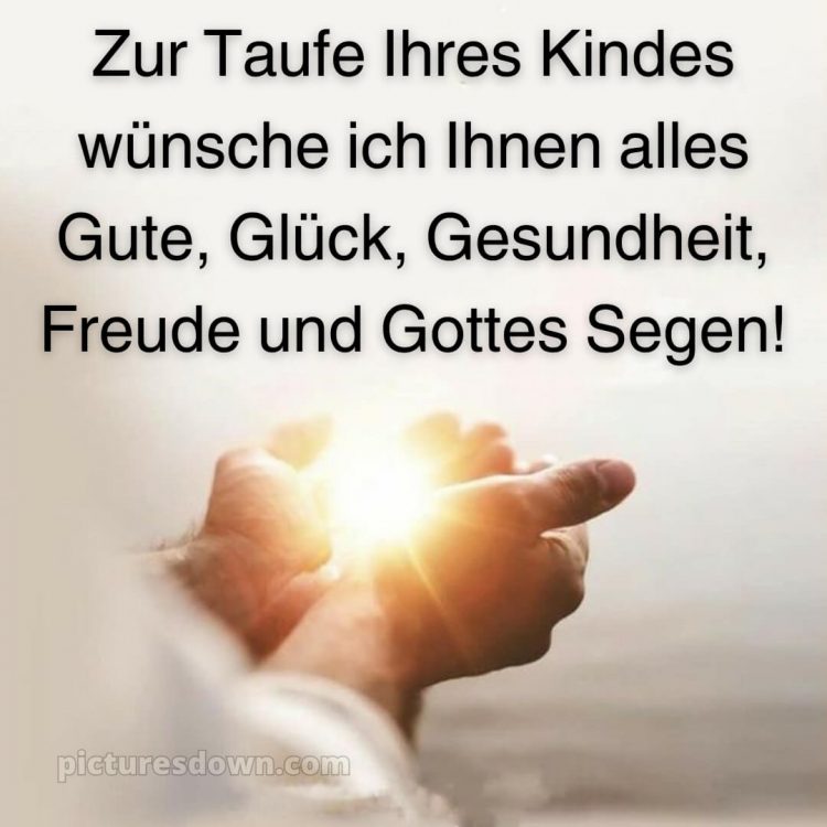 Glückwünsche zur Taufe an die Eltern bild Licht kostenlos