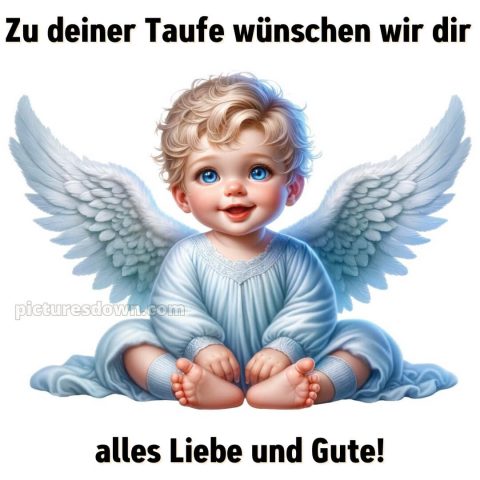 Glückwünsche zur Taufe Junge bild blaue Augen kostenlos