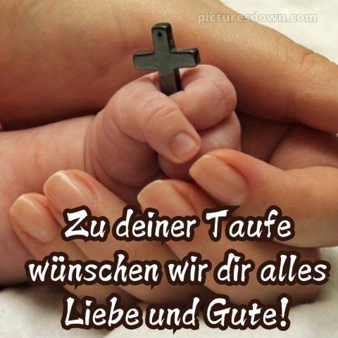 Glückwünsche zur Taufe Junge bild Kreuz kostenlos