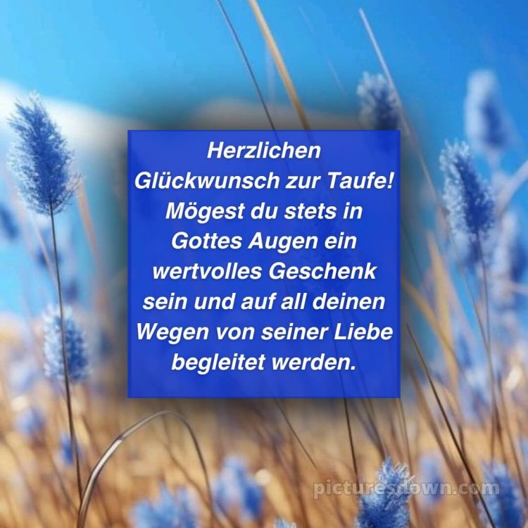 Glückwünsche zur Taufe locker bild Himmel kostenlos