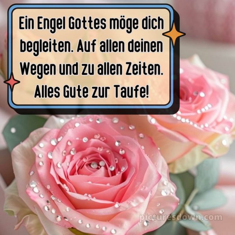 Glückwünsche zur Taufe locker bild Tropfen kostenlos