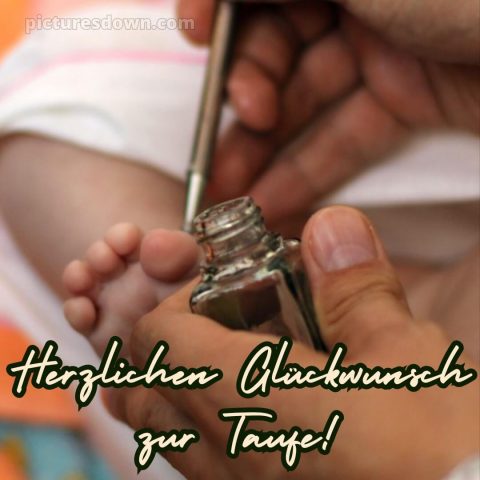 Glückwünsche zur Taufe locker bild Hand kostenlos