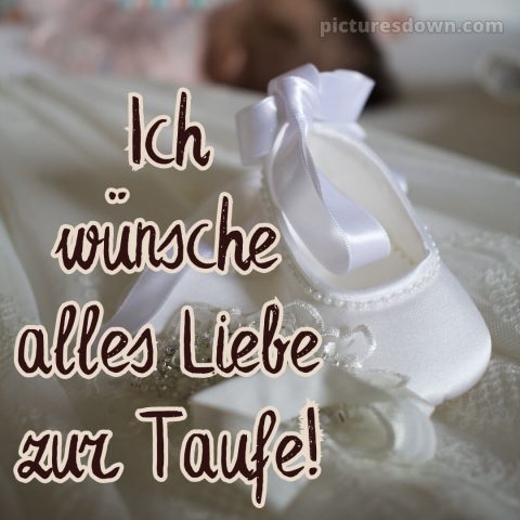 Glückwünsche zur Taufe Mädchen bild Pignetten kostenlos