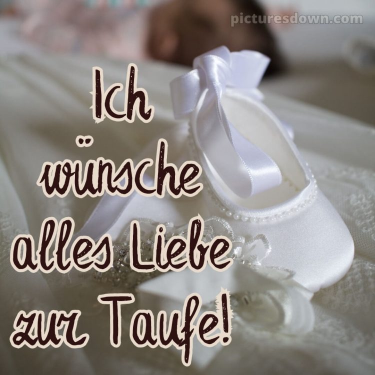 Glückwünsche zur Taufe Mädchen bild Pignetten kostenlos
