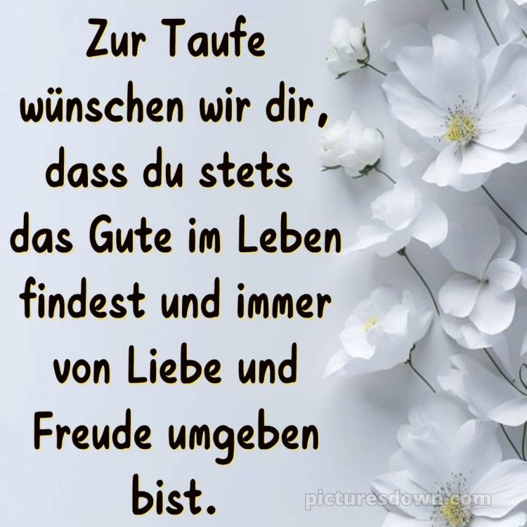 Glückwünsche zur Taufe nicht religiös bild Karte kostenlos