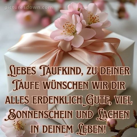 Glückwünsche zur Taufe nicht religiös bild Geschenk kostenlos
