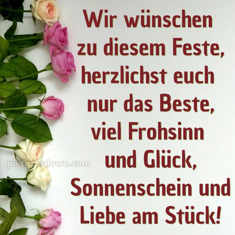 Glückwünsche zur Taufe nicht religiös bild Rosen kostenlos