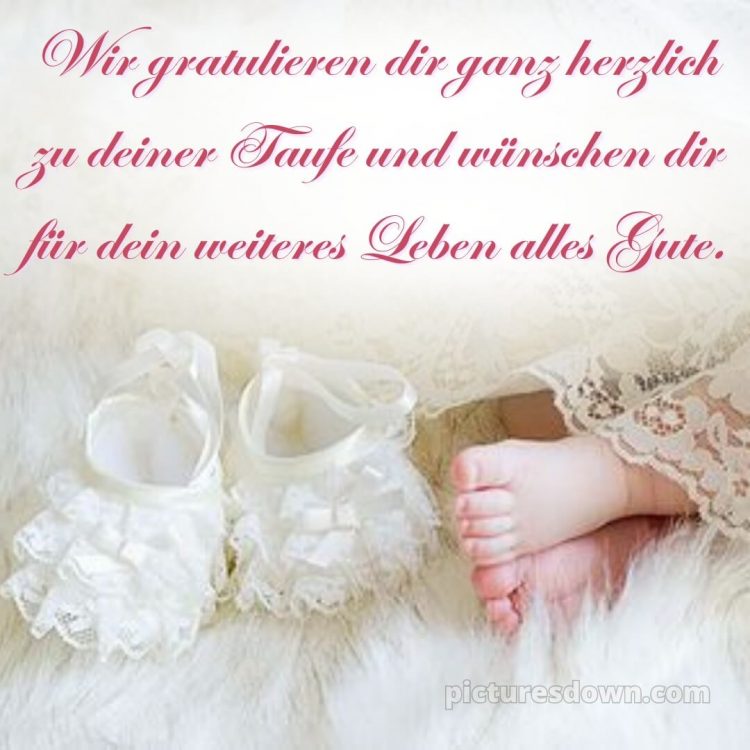 Glückwünsche zur Taufe von den Großeltern bild Füße kostenlos