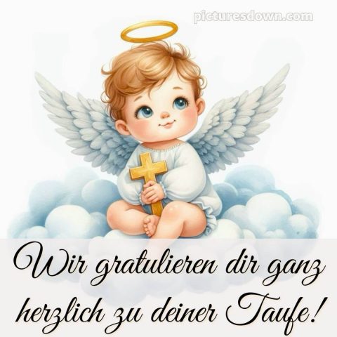 Glückwünsche zur Taufe von den Großeltern bild Flügel kostenlos