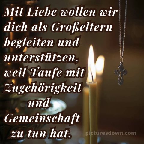 Glückwünsche zur Taufe von den Großeltern bild Kerzen kostenlos