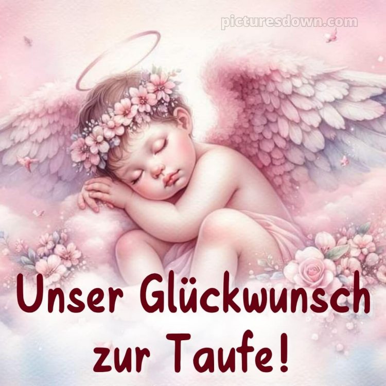 Glückwünsche zur Taufe von den Großeltern bild Engel kostenlos