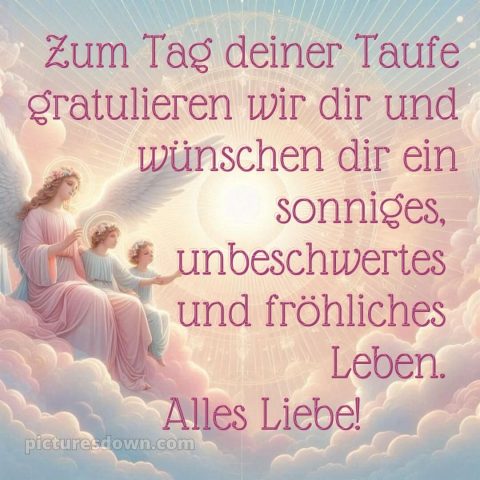 Glückwünsche zur Taufe von den Großeltern kostenlos bild Engelchen kostenlos