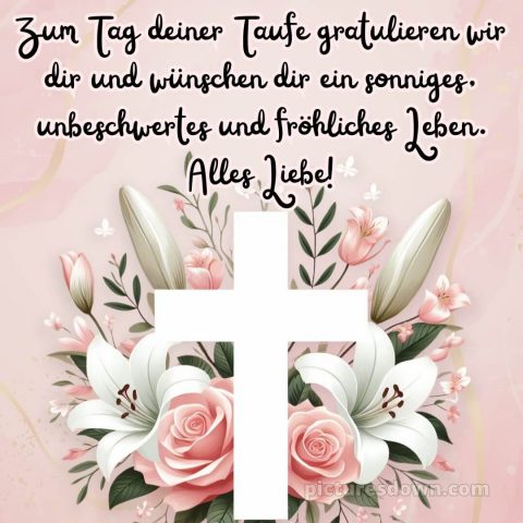 Glückwünsche zur Taufe von den Großeltern kostenlos bild Kreuz kostenlos