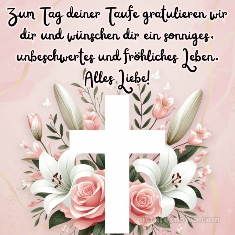 Glückwünsche zur Taufe von den Großeltern kostenlos bild Kreuz kostenlos