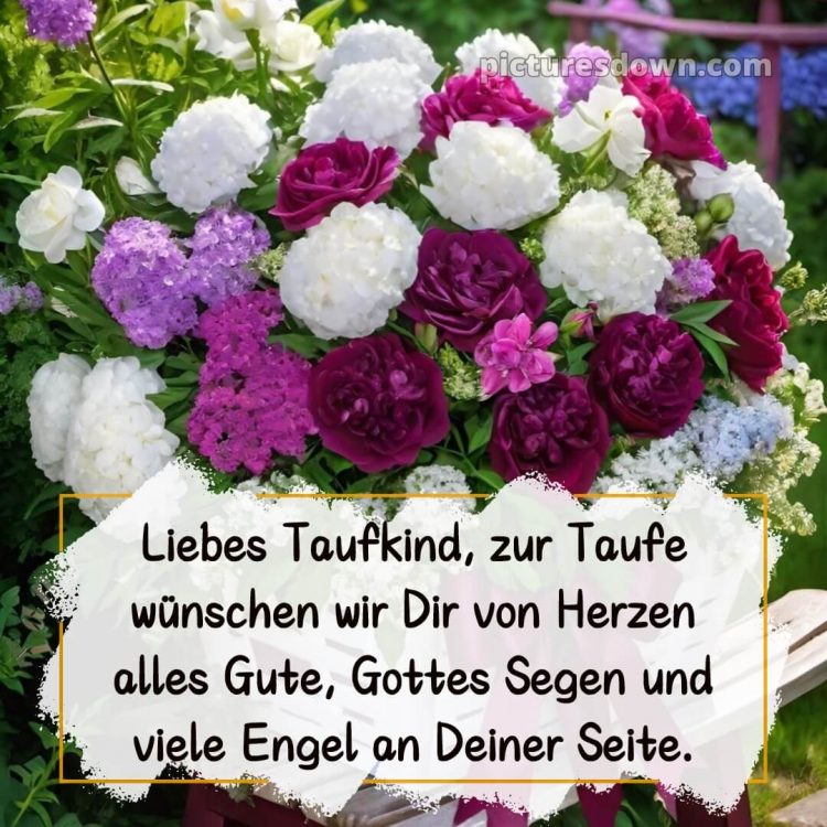 Text Glückwünsche zur Taufe bild Korb kostenlos