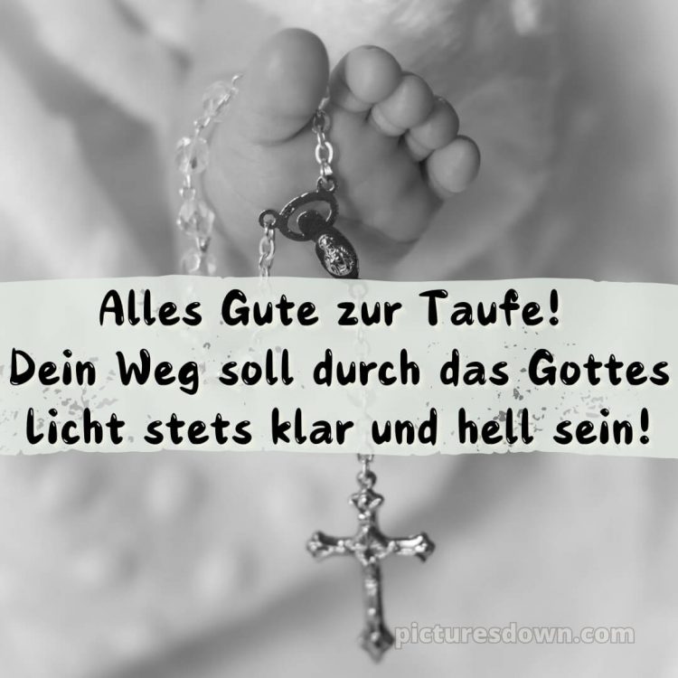 Text Glückwünsche zur Taufe bild Kreuz kostenlos
