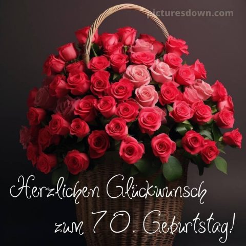 Whatsapp glückwünsche zum 70. geburtstag bild Korb kostenlos