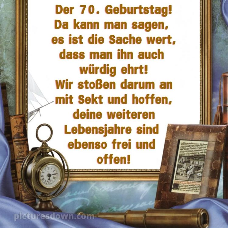 Whatsapp glückwünsche zum 70. geburtstag bilder bild Uhr kostenlos