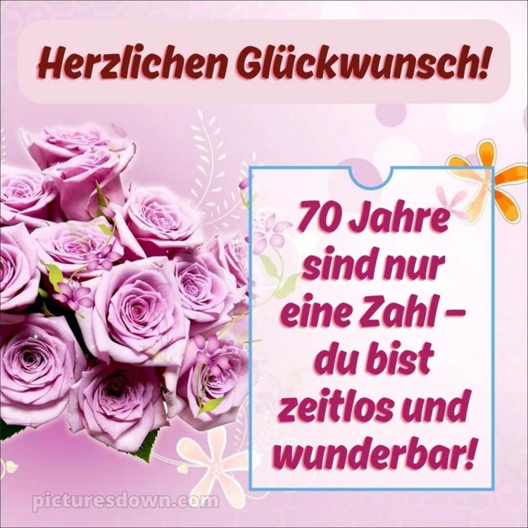 Whatsapp glückwünsche zum 70. geburtstag bilder bild Blumenstrauß kostenlos