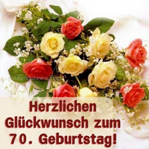 Whatsapp glückwünsche zum 70. geburtstag bilder bild Strauß kostenlos
