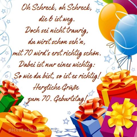 Whatsapp glückwünsche zum 70. geburtstag bilder bild Geschenke kostenlos
