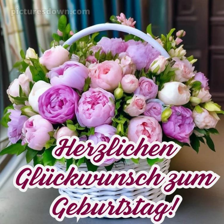 Whatsapp glückwünsche zum geburtstag frau bild weißer Korb kostenlos