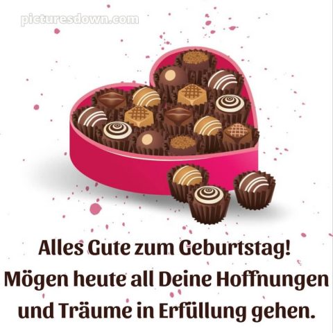 Whatsapp glückwünsche zum geburtstag frau bild Herz kostenlos